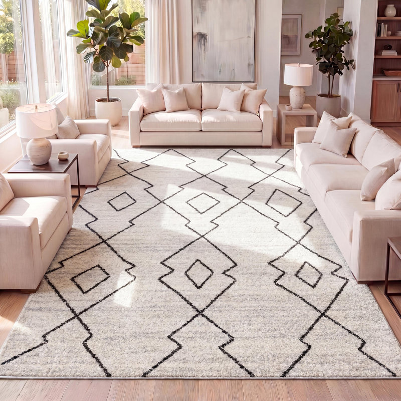 Tapis tissé à la machine Bradsher, Rectangle 4 pi x 6 pi