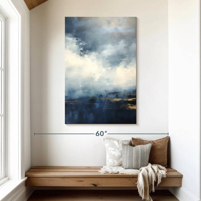 Gilded Clouds I, 48" H x 32" W