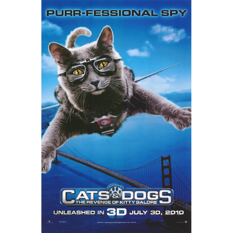 Chats et chiens, H 24 po x l 15 po