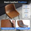 Modern Faux Leather Counter Stool With Low Back Sled Base Footrest-1878856862-1878856861