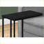 Stratifié noir & amp; Table basse en métal en forme de C - Conception moderne peu encombrante pour le salon, la chambre à coucher-432361764