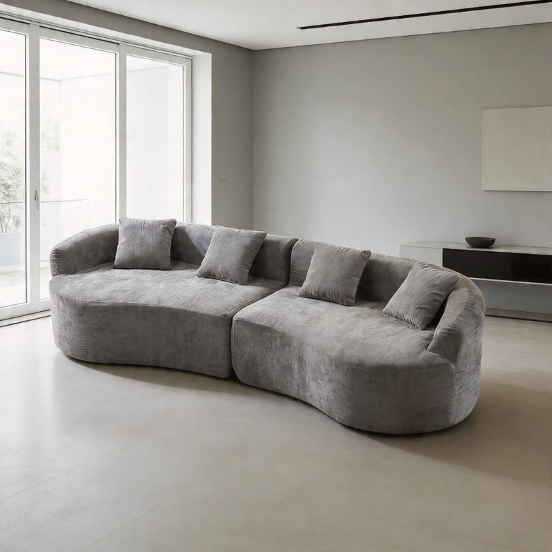 Sectionals, Chenille - Gray