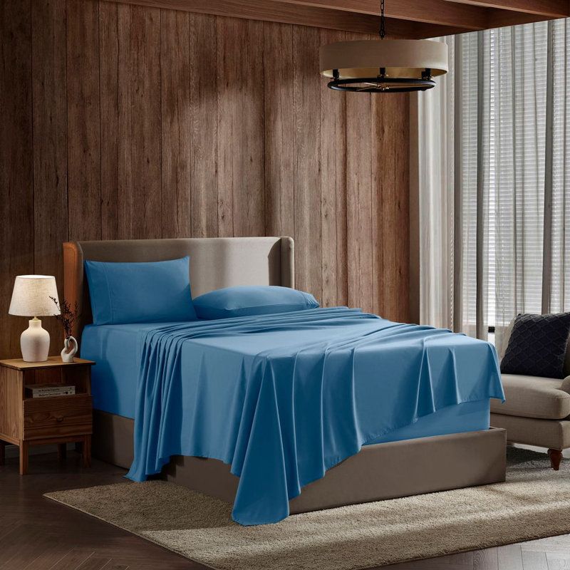 Ensemble de draps en micro-fibre, Simple TG, Bleu ciel