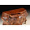 Italian Antique Solid Walnut Bombay Chest with Carved Floral Motifs