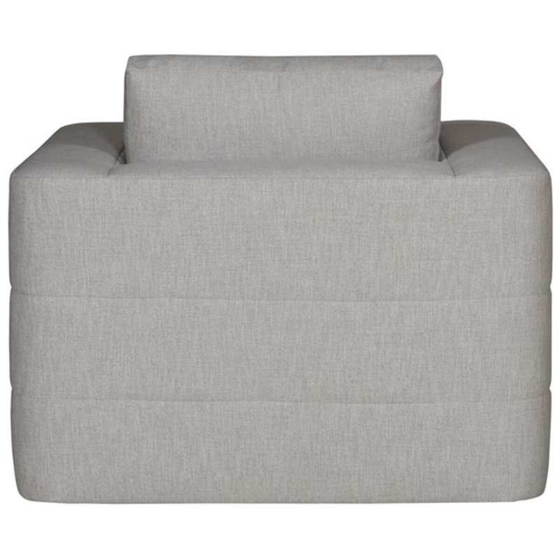 Ease Stocked Upholstered Armchair, Gray Polyester Blend