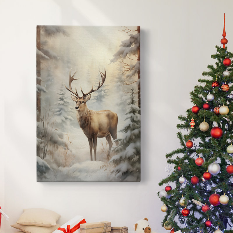 Art des Fêtes de Noël - Toile tendue avec châssis DCXC, H 60 po x l 40 po