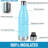 Hydration Nation Stainless Steel Water Bottle Double Wall Insulated-86836319-86836331