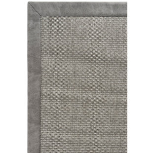 Tapis en cuir de sisal à bordure Medusa pour le salon