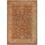 Tapis rouge / brun clair en laine noué à la main 9 pi 11 po x 13 pi 5 po Dorn