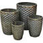 Honeycomb Handcrafted Round Terracotta Planter-15298896-108349588