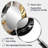 Mystery Awakening VI - Black Modern Oval Wall Mirror-102220697