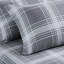 Microfiber Plaid Duvet Cover Set with Pillowcases-114506165