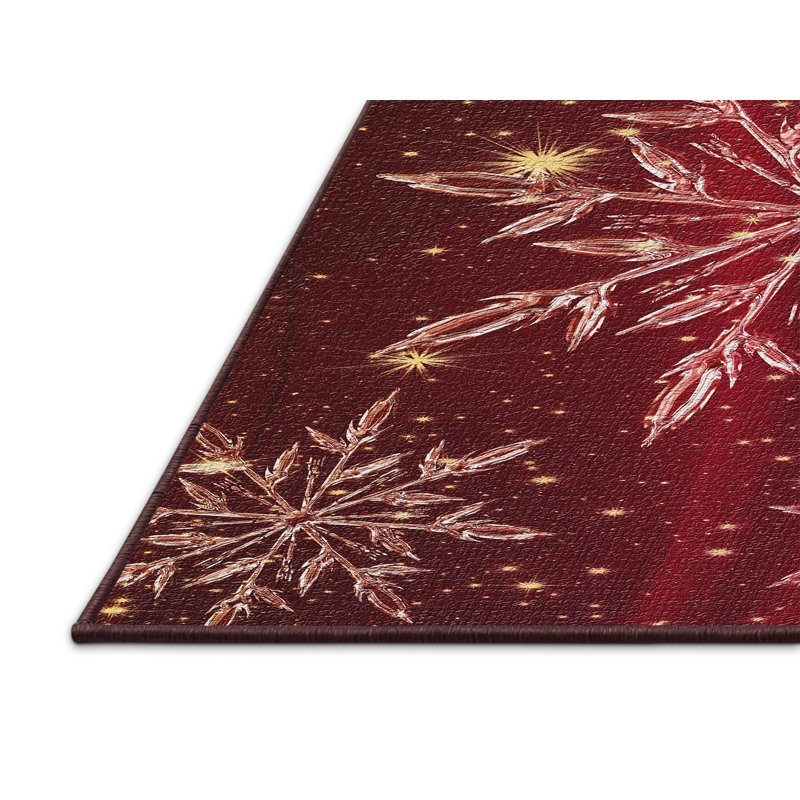 Tapis de noël zone rouge, Rectangle 2 pi x 5 pi