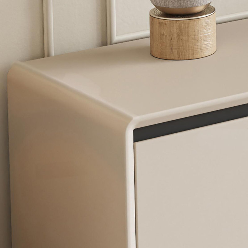 Meuble télé simple et moderne, Beige, 70.9"