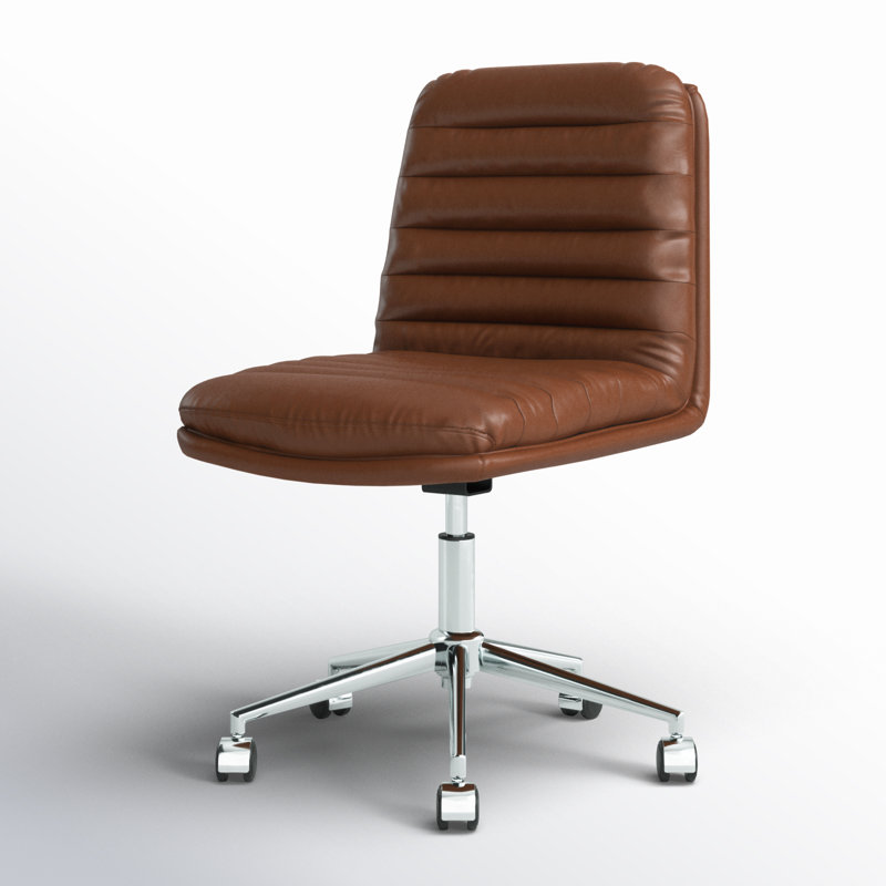 Chaise de travail Ashia, Brun