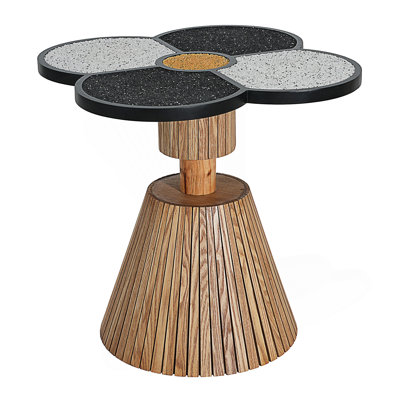 Unique Four-Leaf Clover Side Table