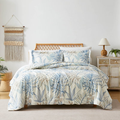 Tropic Leaf oversized duvet cover set