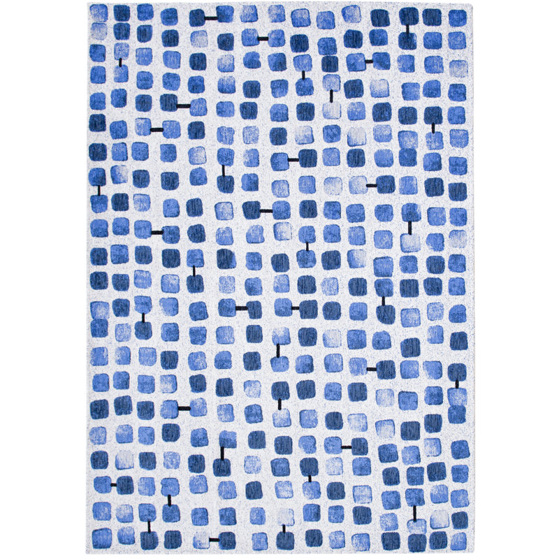 Geometric Recycled P.E.T Area Rug, Rectangle 80 x 150cm