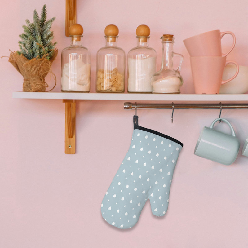Subtle Pastel Touch Oven Mitt Cotton Twill