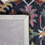 Tapis oriental en laine / coton touffeté à la main en noir / rose-966172047