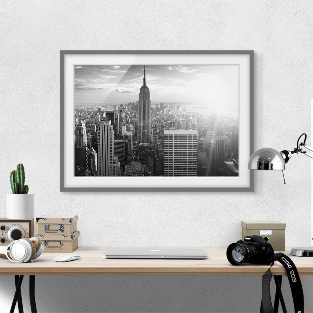 Gerahmtes Poster Manhattan Skyline