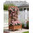 Wooden Planter Box, With Trellis, Locking Wheels And Drainage Holes-1311676958