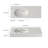47" Wall-Mounted Solid Surface Sink Stone Bathroom Vessel Sink