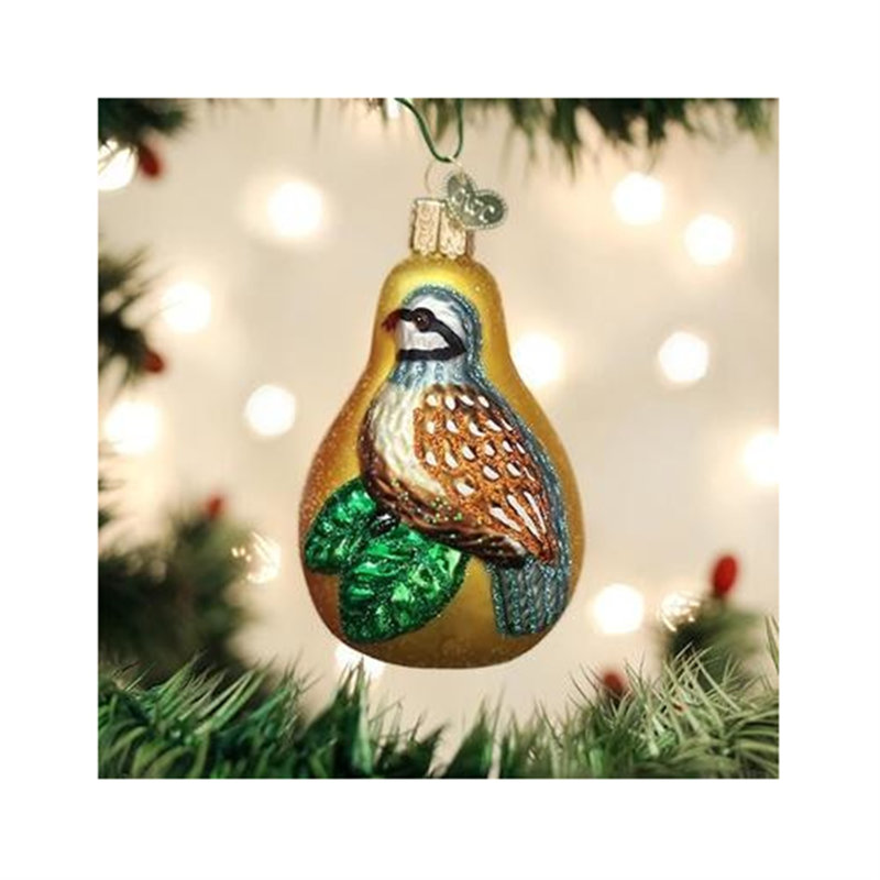Ornement figurine suspendu partridge