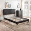 Structure de lit plateforme tapissier, support en lattes de bois, assemblage facile, unité centrale-1253299769