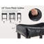 Tabourets de bar Comfort Saddle, cuisine moderne en cuir ciré à l'huile de 25,6 pouces