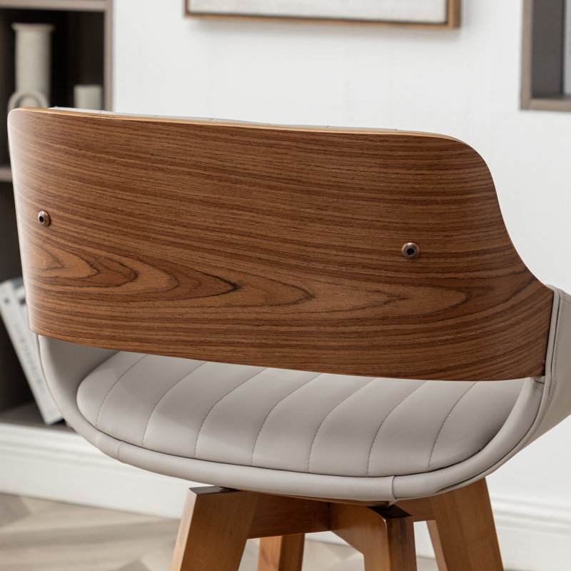 Omar 66cm Swivel Bar Stool, Grey