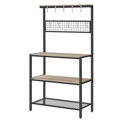 Thierry 33.1'' Steel Standard Baker's Rack with Microwave Compatibility