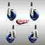 Ensemble de roulettes extensibles en poly 316