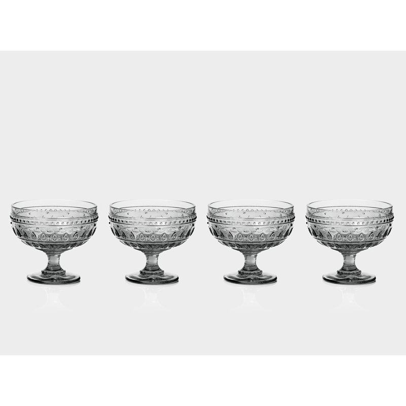 Ensemble de verres à pied Fez, Gris