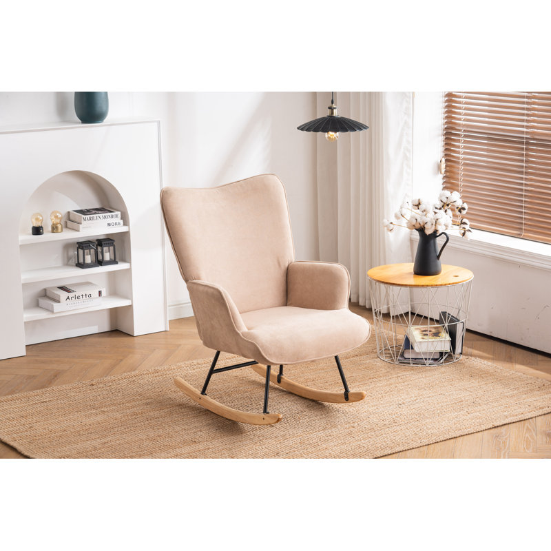 Chaise berçante Khurshida, Beige