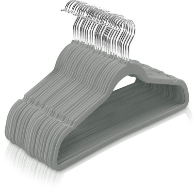 Nickiyah Plastic Non-Slip Standard Hanger for Suit/Coat
