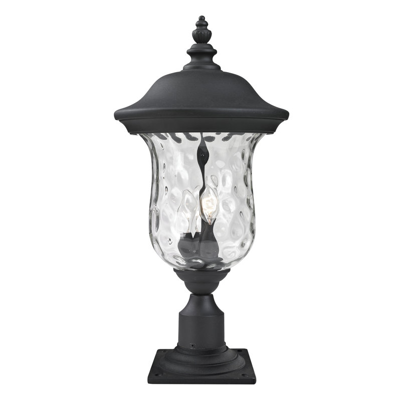 Luminaire fixe à 1 lumière Antkeo, H 25 po x l 12,5 po, Noir