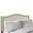 Upholstered Headboard - Stable Legs Plywood Frame & Black Metal-576543683