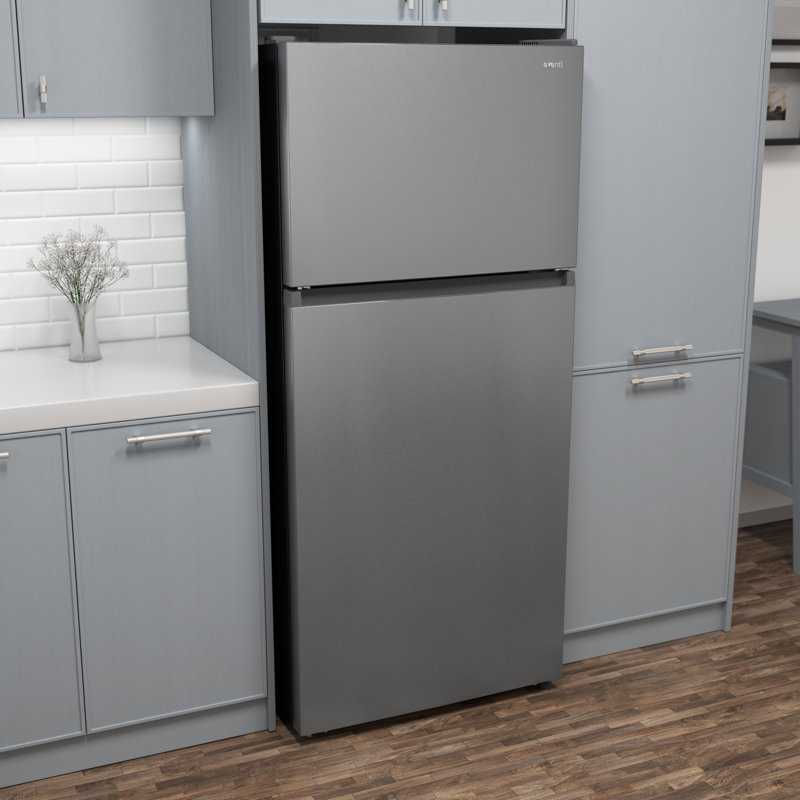 Réfrigérateur sans givre pour appartement de taille Avanti, 18,0 pieds cubes Avanti en acier inoxydable