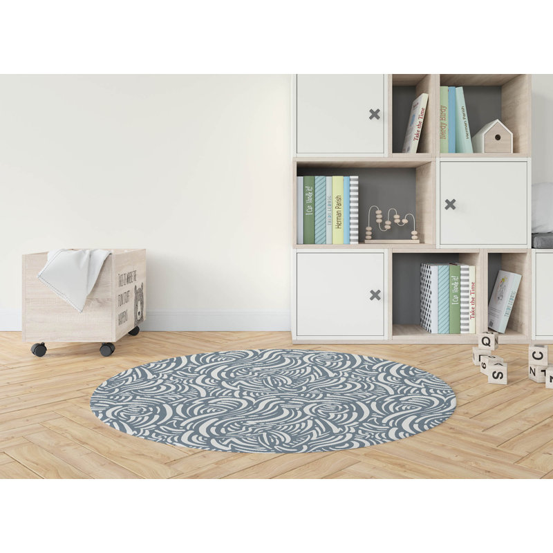Tapis de jeu Cozy Swirl, Bleu