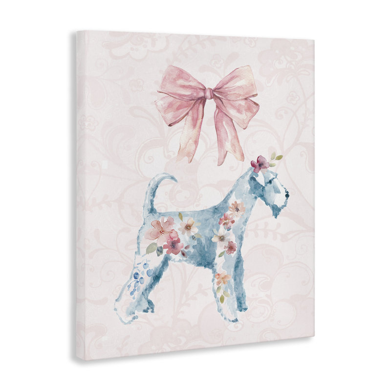 «Pastel Dog Glam», toile par Carol Robinson, H 48 po x l 36 po