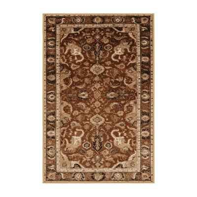 Machine Washable Persian Brown Area Rug