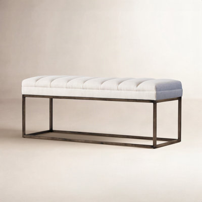 Colston 48" Linen Bedroom Bench