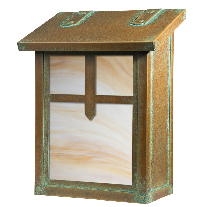 Boîte aux lettres murale Arrow, Miel, Vert nouveau