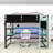 Loft Bed with Dual-Level Storage Shelves, Smart Tech Integration, and Desk-734764219-734764218