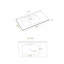Meuble-lavabo de salle de bain avec lavabo simple, meuble-lavabo moderne avec 2 portes et 4 tiroirs. Blanc, l 35,8 po x P 19,7 po x H 35,4 po