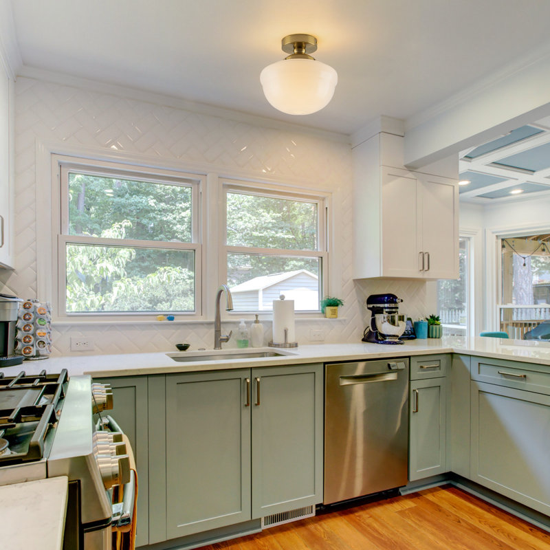 Plafonnier semi-encastré 1 lumière Mid-Century