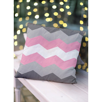 Demi Boy Chevron Decorative Throw Pillow in , Yes