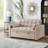 Ornella Modern 4 in1 Loveseat Sofa Bed with Armrests & Storage Pockets-106550753