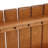 59.1'' W 6-Person Solid Wood Outdoor Dining Table, Rectangular Patio Dining Table with Slatted Top